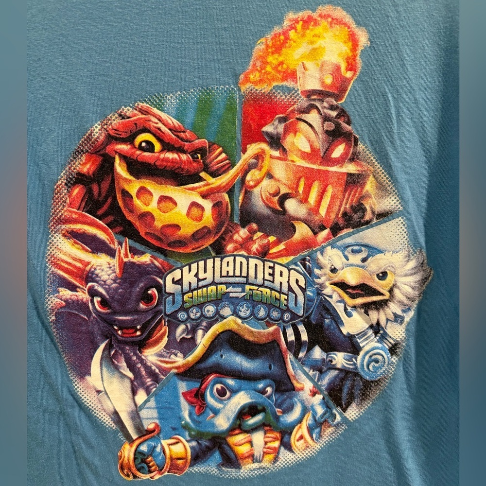 Skylanders Swap Force T-shirt Kids Size Medium (8) Vintage 2014 EUC - Picture 4 of 11